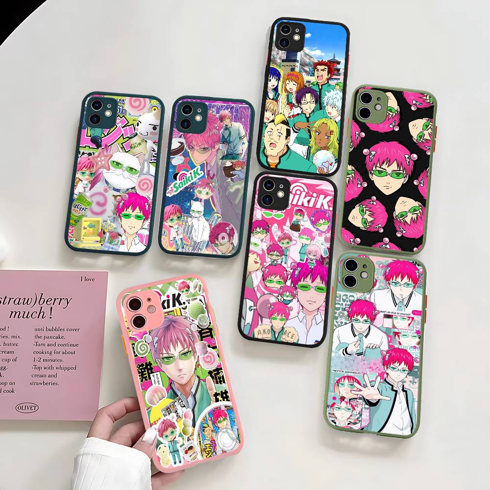 Japanese Life Quotes - เคสโทรศัพท์แบบด้านโปร่งแสงลายอนิเมะญี่ปุ่นเรื่อง Disastrous Life Of Saiki K