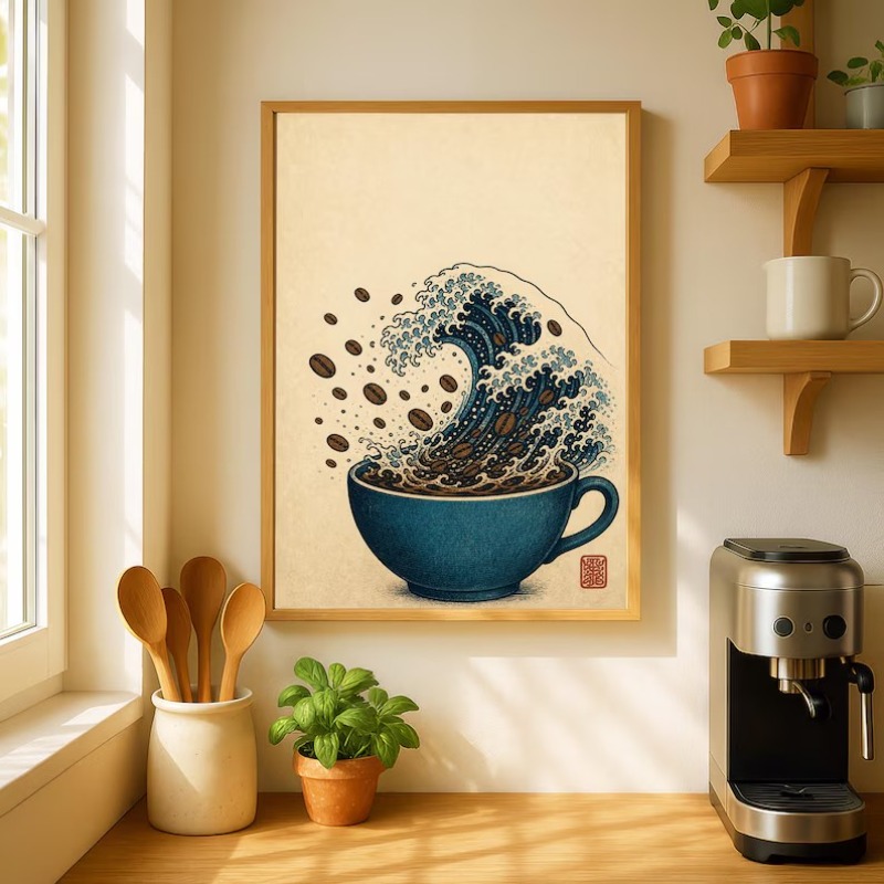 โปสเตอร์ภาพวาดบนผ้าใบลายอาหารญ - Japanese Lifestyle Food บทวิจารณ์และราคา