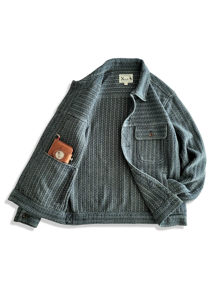 เสื้อแจ็คเก็ตยีนส์ลายรังผึ้งสไ - Japan Lifestyle And Culture บทวิจารณ์และราคา