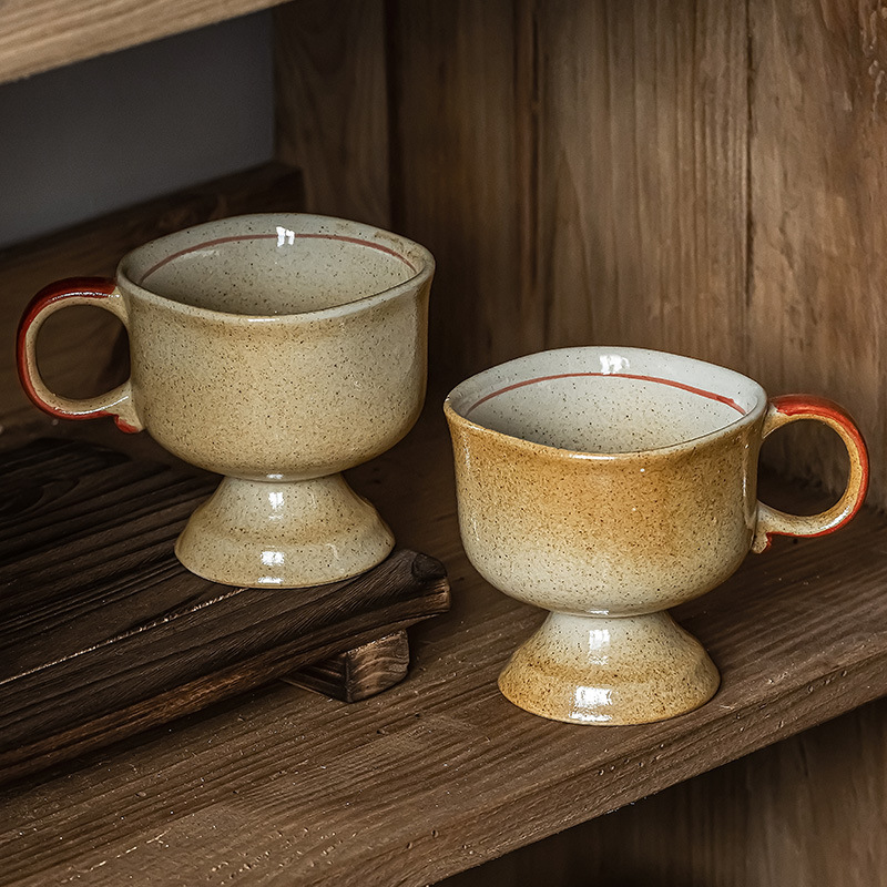 แก้วเซรามิกสไตล์เรโทร แก้วกาแฟ - Japanese Daily Lifestyle บทวิจารณ์และราคา