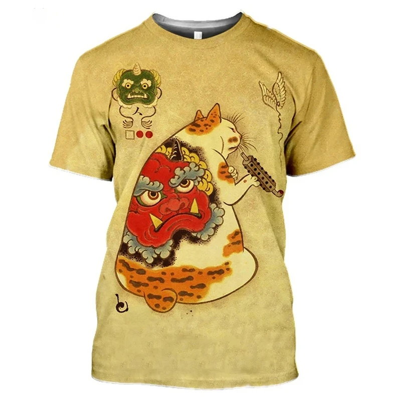 เสื้อยืดลายแมวคองฟูญี่ปุ่น พิม - Japan Lifestyle And Culture บทวิจารณ์และราคา